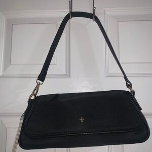 NWT Peta + Jain black shoulder bag with gold hardware